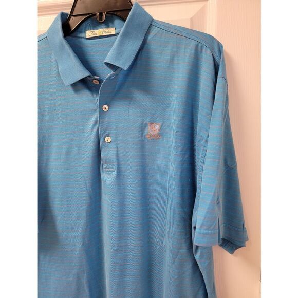 Peter Millar Golf Shirt L - Picture 2 of 8